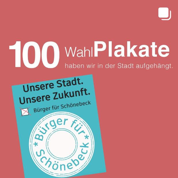 100Wahlplakate